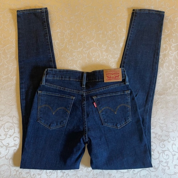 Levi 711 Skinny Distressed Knee Jeans - Picture 12 of 16